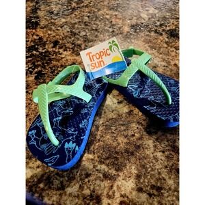 Tropic Sun Toddler Flip Flops American Flag NEW Size 5/6